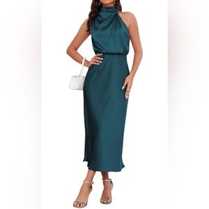 Elegant Teal Cocktail Dress